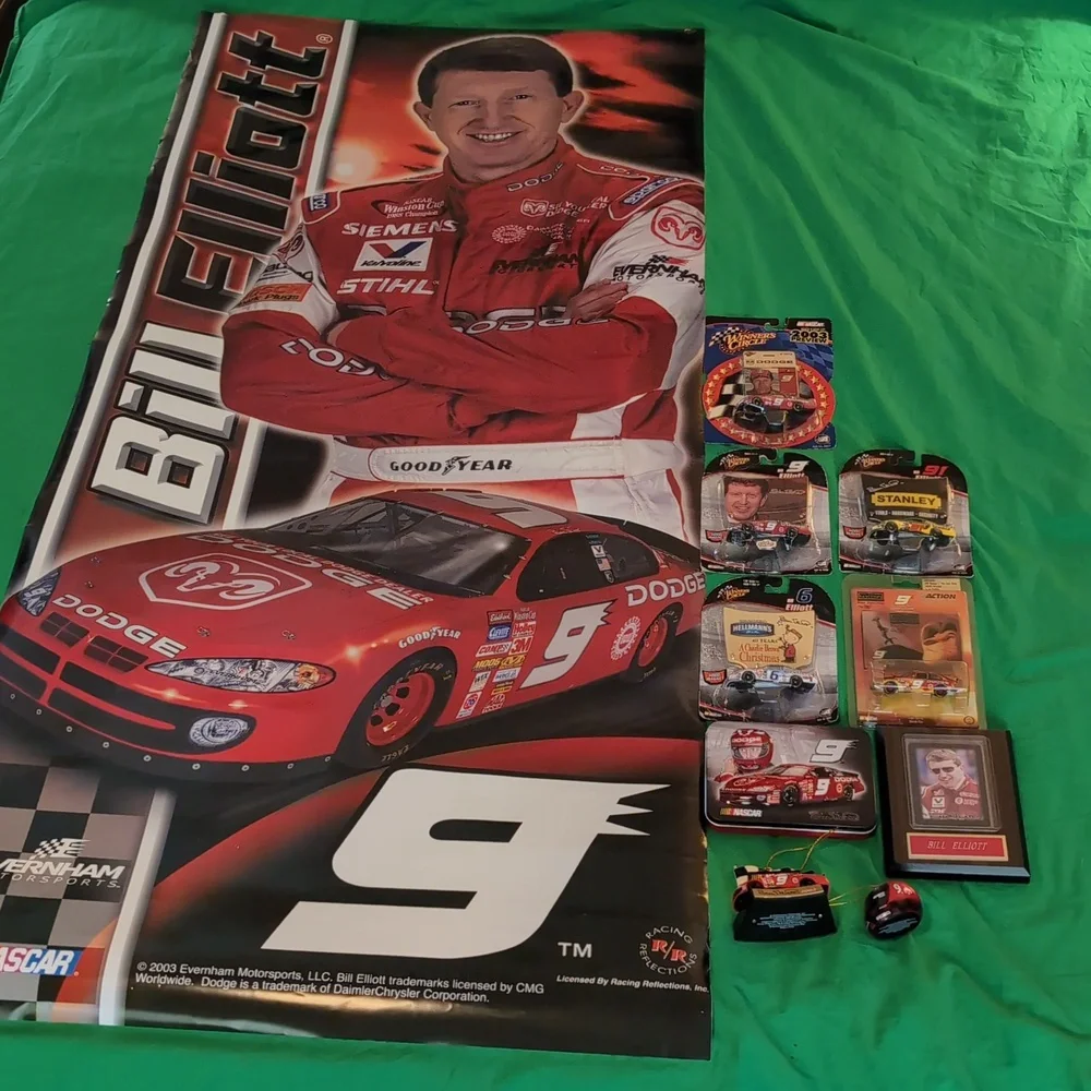 Bill Elliot Nascar Racing #9 Dodge Bundle of Collectibles - Picture 1 of 13